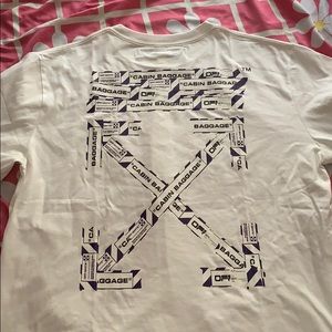 Off White T-Shirt Airport Tape SS20 - Size L